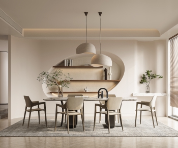 Modern Wabi-sabi Style Dining Room-ID:247787951