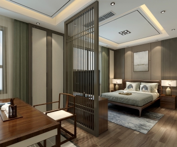 New Chinese Style Bedroom-ID:709158905