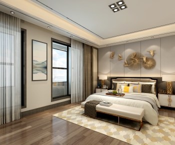 New Chinese Style Bedroom-ID:717724089