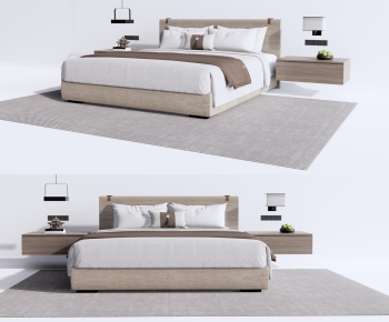 New Chinese Style Double Bed-ID:676090967