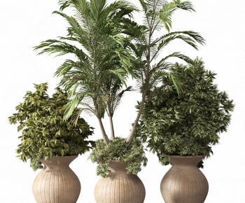 Modern Potted Green Plant-ID:414875981