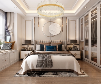 Simple European Style Bedroom-ID:706341037
