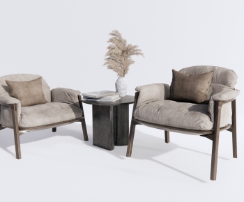 Wabi-sabi Style Lounge Chair-ID:952184927