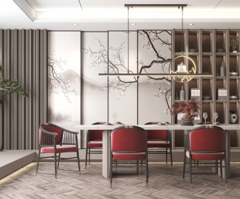 New Chinese Style Dining Room-ID:342519045