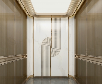 Modern Stair Balustrade/elevator-ID:414170989