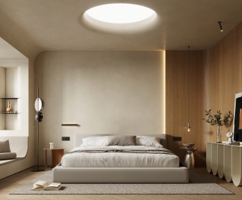 Wabi-sabi Style Bedroom-ID:746781118