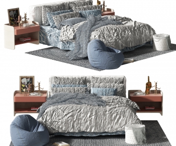 Modern Double Bed-ID:170507915