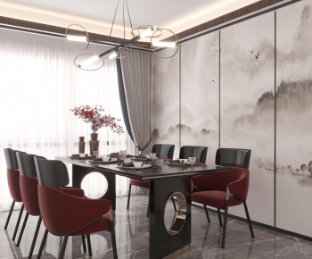 New Chinese Style Dining Room-ID:114896065