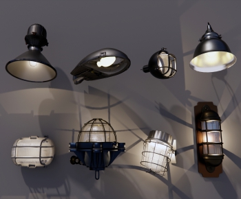 Industrial Style Wall Lamp-ID:807883986