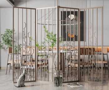 New Chinese Style Metal Screen Partition-ID:891875038
