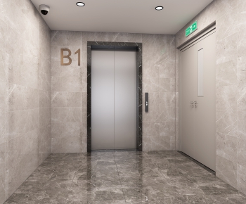 Modern Office Elevator Hall-ID:159728058