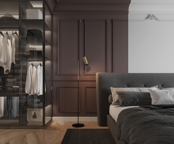 Simple European Style Bedroom-ID:985392098