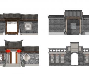 Chinese Style Ancient Architectural Buildings-ID:118400103
