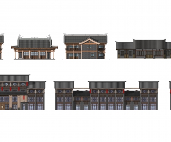 Chinese Style Building Appearance-ID:746196994