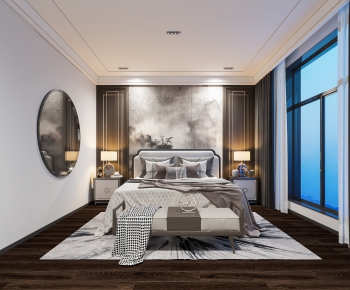 New Chinese Style Bedroom-ID:351936106
