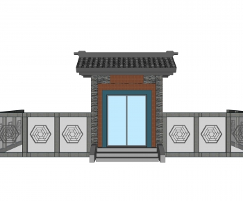 New Chinese Style Building Component-ID:269656906