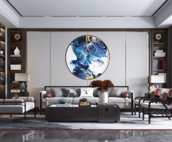 Chinese Style A Living Room-ID:430671934
