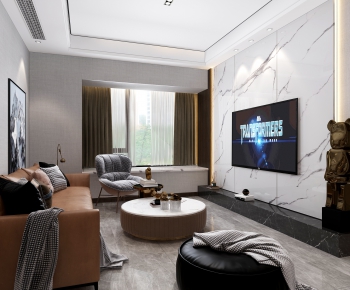 Modern A Living Room-ID:657984021