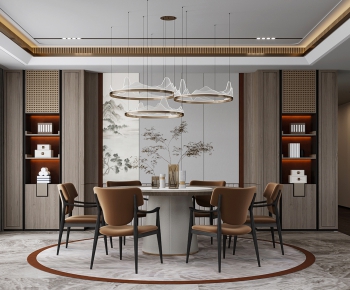 New Chinese Style Dining Room-ID:763480908