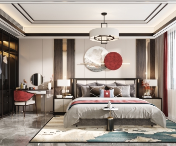 New Chinese Style Bedroom-ID:838051087