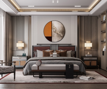 New Chinese Style Bedroom-ID:263830902