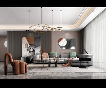 Modern A Living Room-ID:746738956