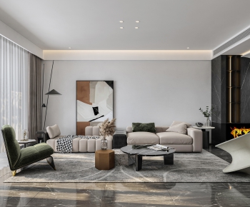 Modern A Living Room-ID:580940018