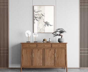 New Chinese Style Side Cabinet/Entrance Cabinet-ID:805381062