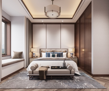 New Chinese Style Bedroom-ID:398508073