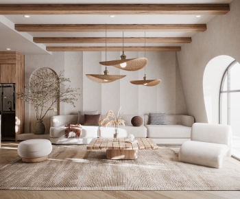 Wabi-sabi Style A Living Room-ID:171530964