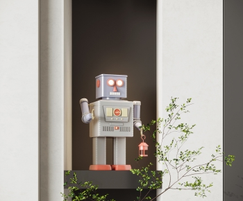 现代机器人雕塑摆件-ID:363750932