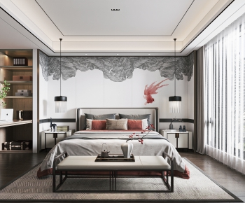 New Chinese Style Bedroom-ID:143399008