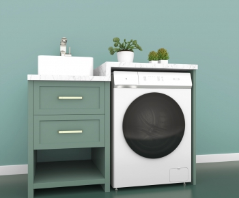 Modern Laundry Cabinet-ID:582334045