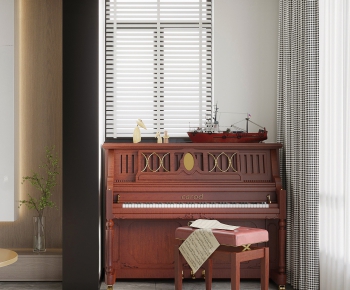 Modern Chinese Style American Style Piano-ID:641726973