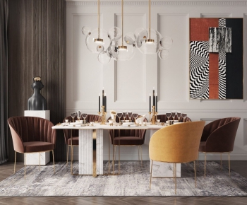 Modern Dining Table And Chairs-ID:993869311