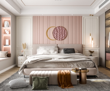 Simple European Style Bedroom-ID:357342966