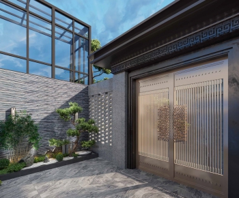 New Chinese Style Courtyard/landscape-ID:781652935