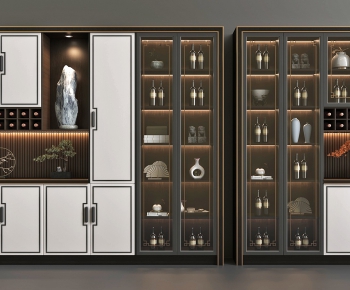 New Chinese Style Wine Cabinet-ID:123542071