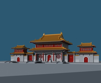 Chinese Style Ancient Architectural Buildings-ID:485119104