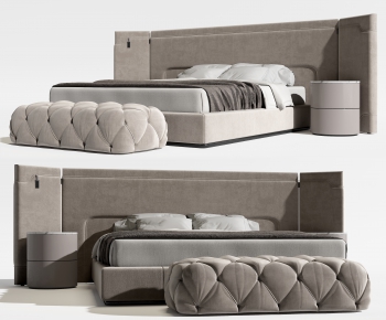 Modern Double Bed-ID:639241932