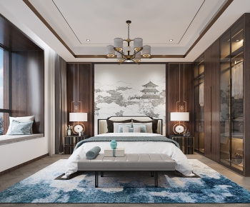 New Chinese Style Bedroom-ID:895906936