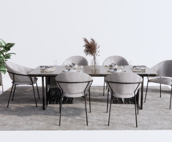 Modern Dining Table And Chairs-ID:817475081