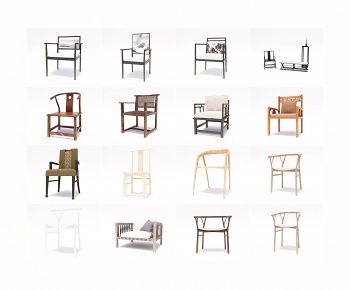 新中式单椅组合-ID:219053034