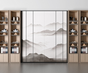 New Chinese Style Bookcase-ID:448275091
