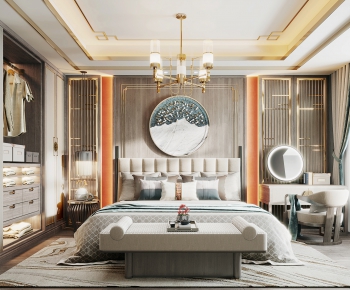 New Chinese Style Bedroom-ID:755801924