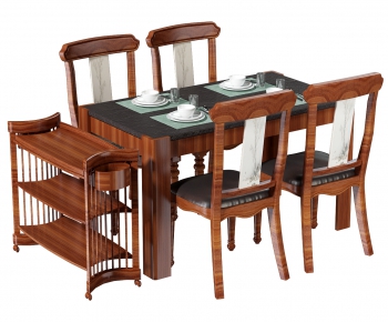 Modern Dining Table And Chairs-ID:215393075
