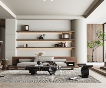 Wabi-sabi Style A Living Room-ID:276484971