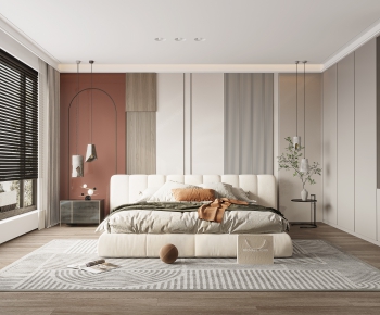 Modern Wabi-sabi Style Bedroom-ID:346652037