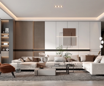 Modern A Living Room-ID:413387064