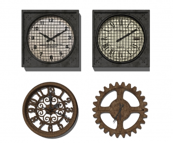 Industrial Style Wall Clock-ID:625144001